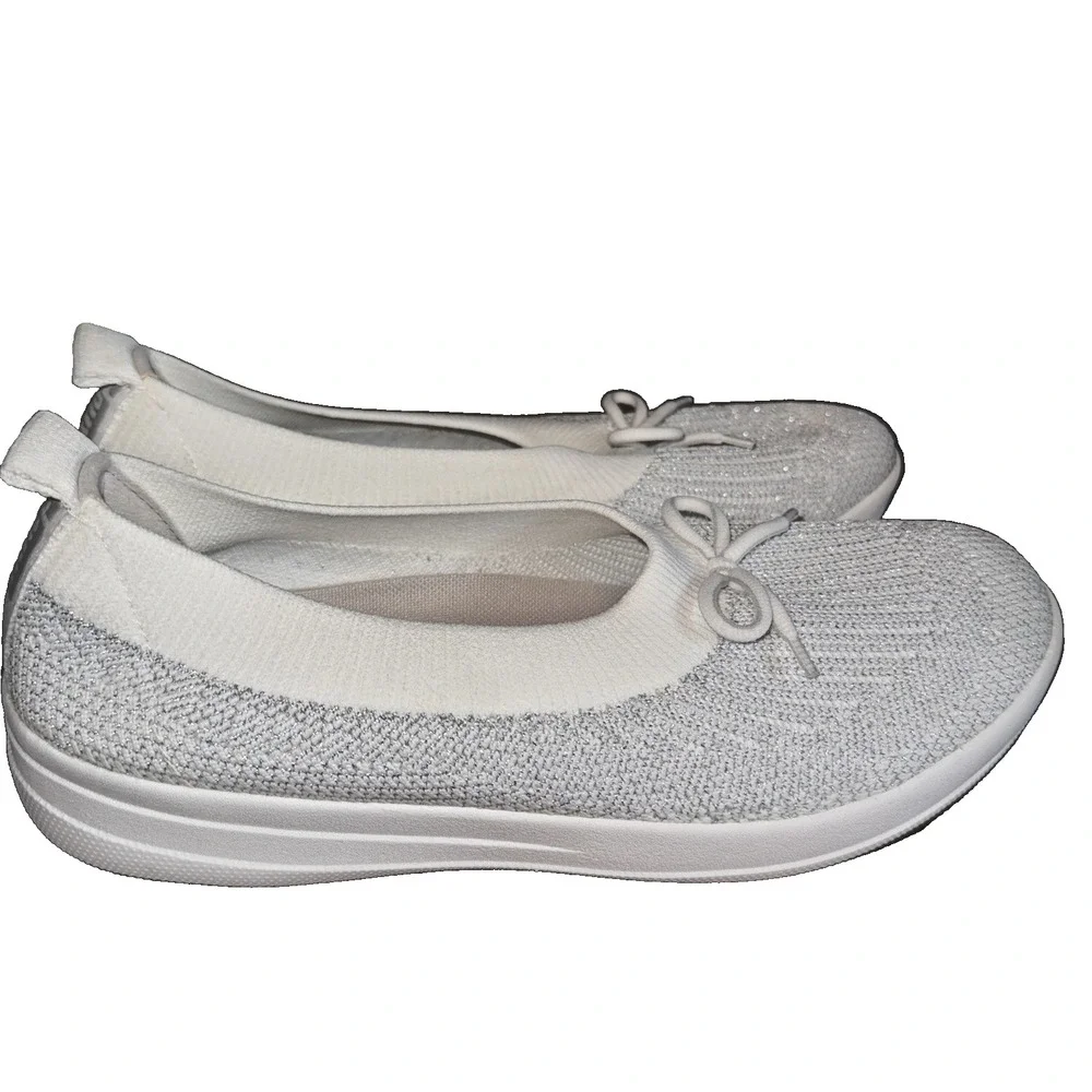 FitFlop Uberknit Ballet Flats Sz‎ 10 Slip-On Comfort Lightweight Casual Chic